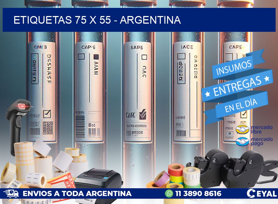 ETIQUETAS 75 x 55 - ARGENTINA