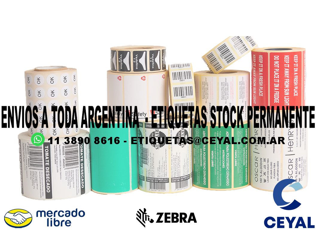 ETIQUETAS 77 x 64 - ARGENTINA