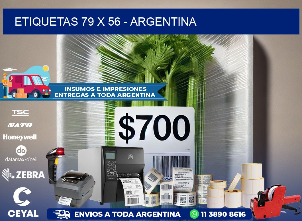 ETIQUETAS 79 x 56 - ARGENTINA