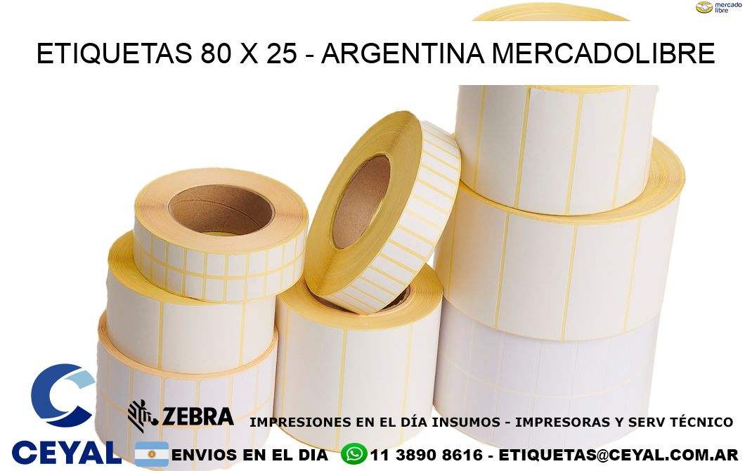 ETIQUETAS 80 x 25 – ARGENTINA MERCADOLIBRE