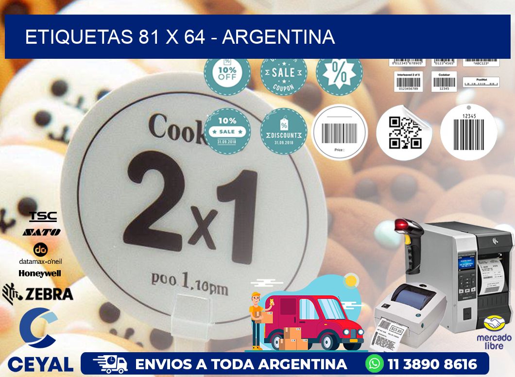 ETIQUETAS 81 x 64 - ARGENTINA