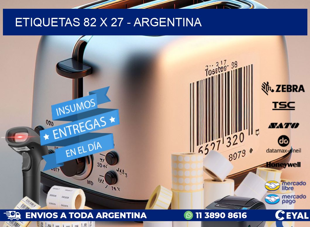 ETIQUETAS 82 x 27 - ARGENTINA