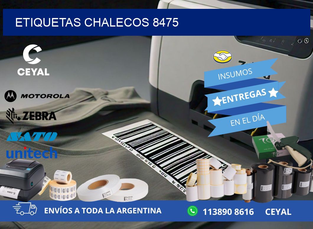 ETIQUETAS CHALECOS 8475