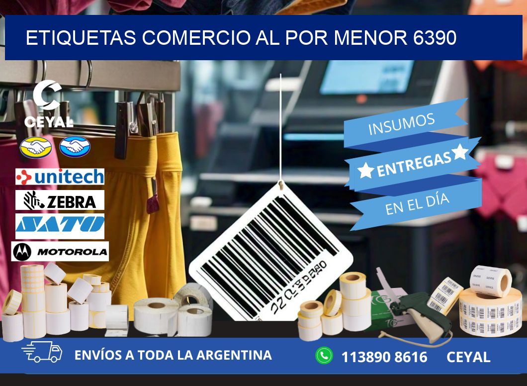 ETIQUETAS COMERCIO AL POR MENOR 6390