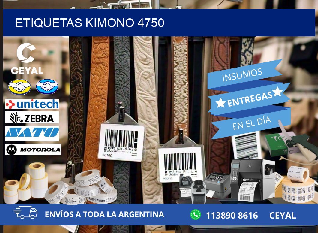 ETIQUETAS KIMONO 4750