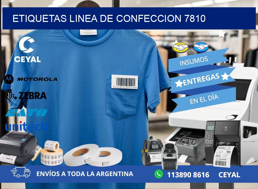 ETIQUETAS LINEA DE CONFECCION 7810