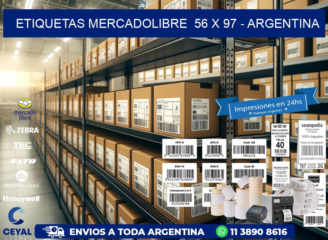 ETIQUETAS MERCADOLIBRE  56 x 97 – ARGENTINA