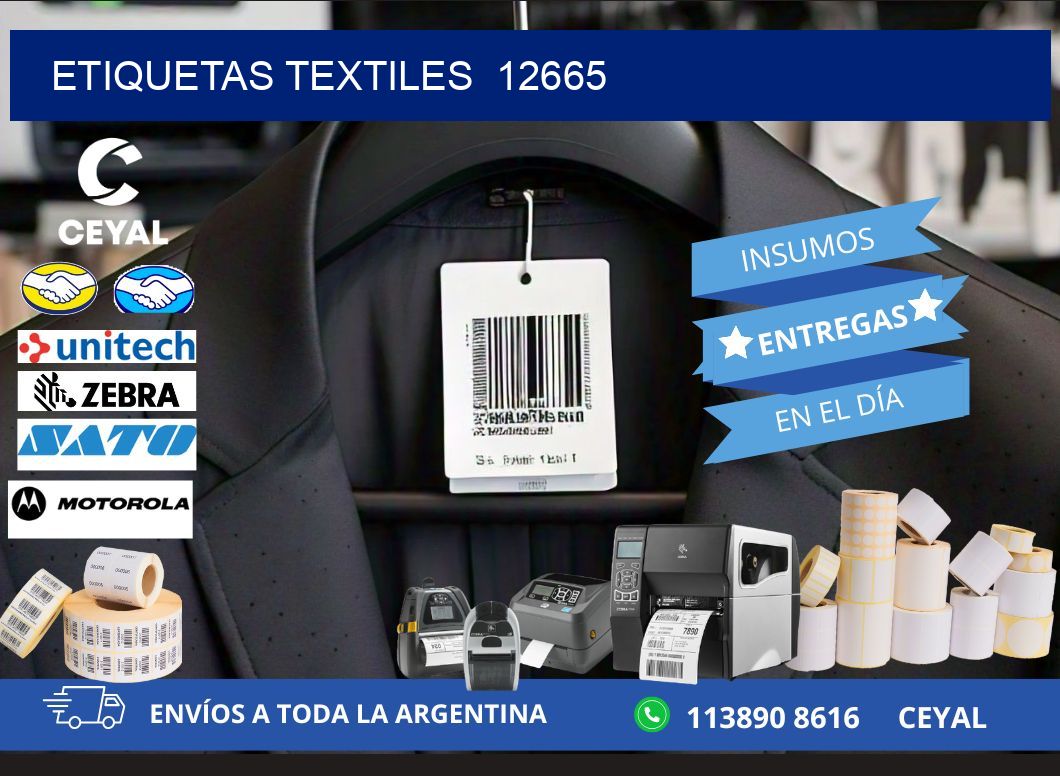 ETIQUETAS TEXTILES  12665