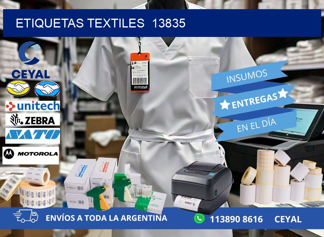 ETIQUETAS TEXTILES  13835