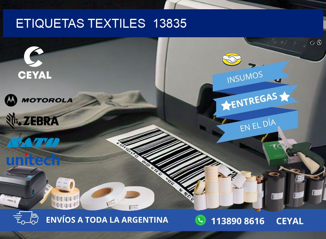 ETIQUETAS TEXTILES  13835