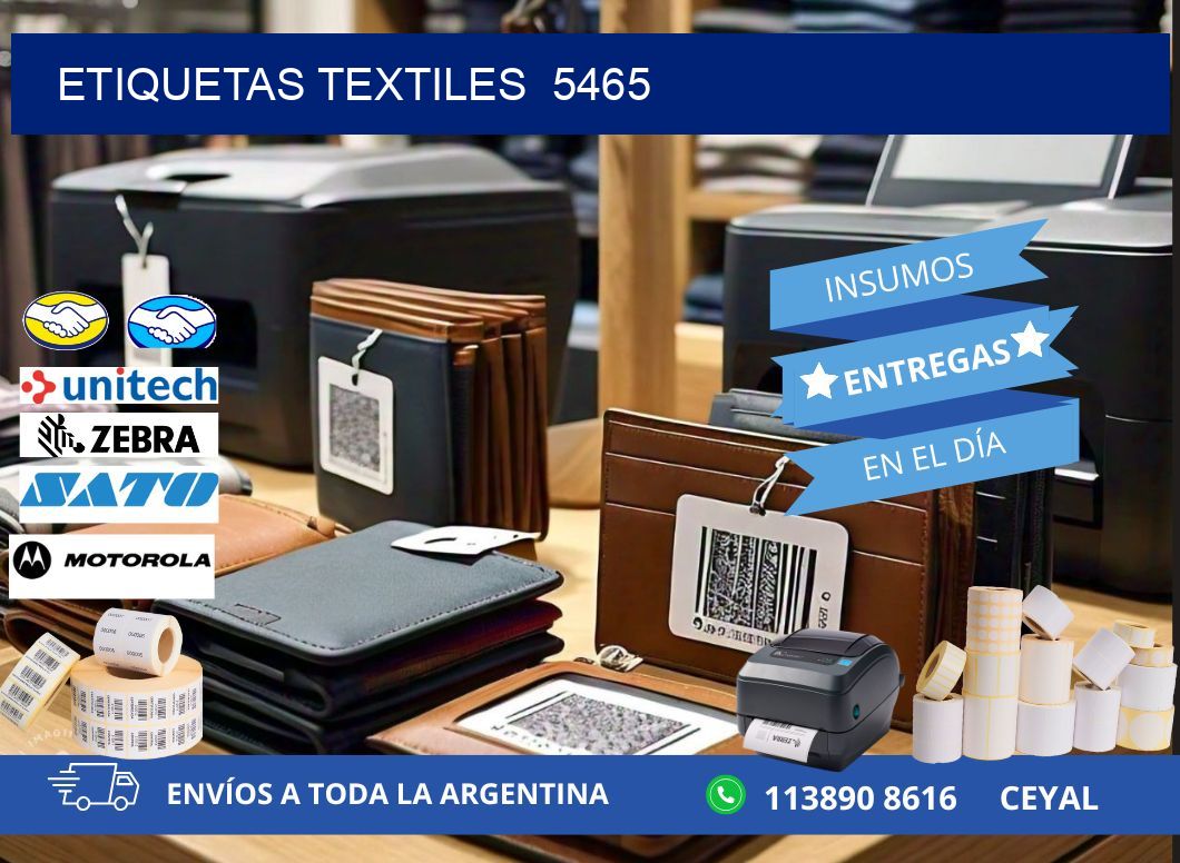 ETIQUETAS TEXTILES  5465