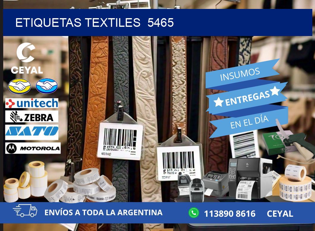 ETIQUETAS TEXTILES  5465