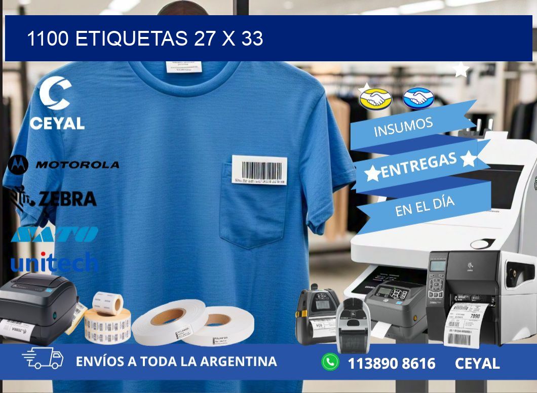 1100 ETIQUETAS 27 x 33