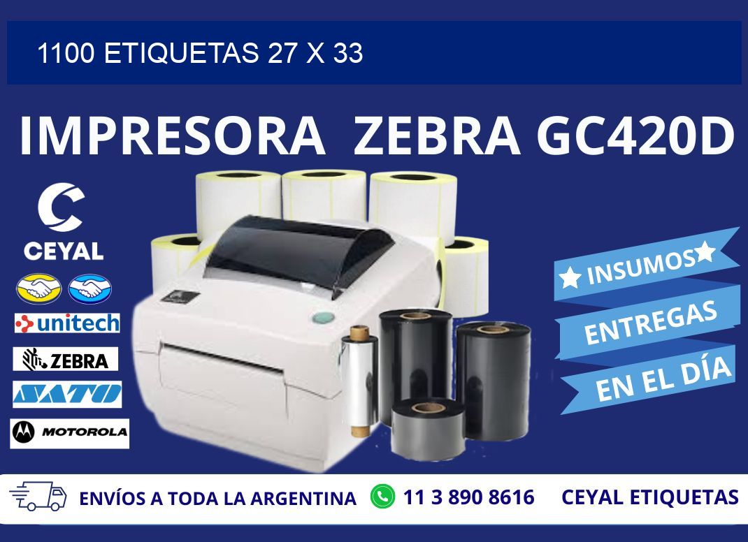 1100 ETIQUETAS 27 x 33