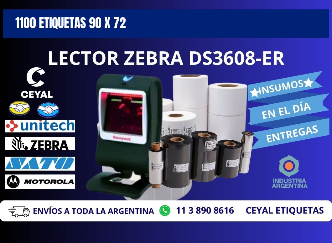 1100 ETIQUETAS 90 x 72