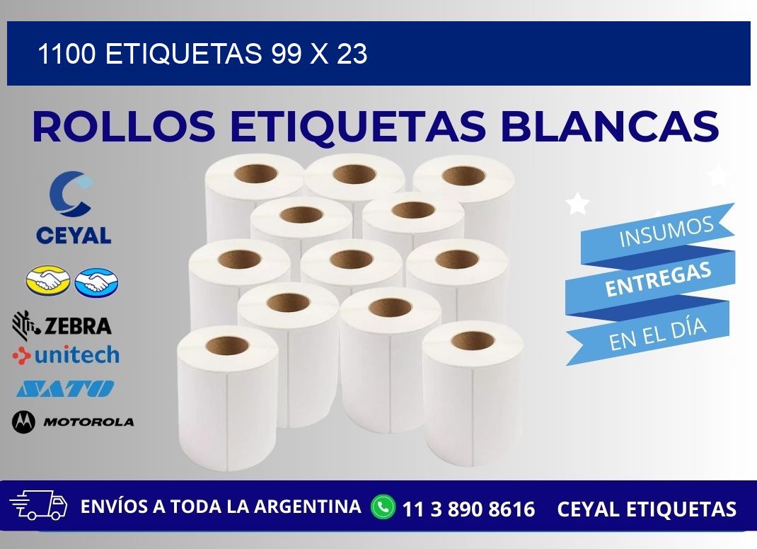 1100 ETIQUETAS 99 x 23