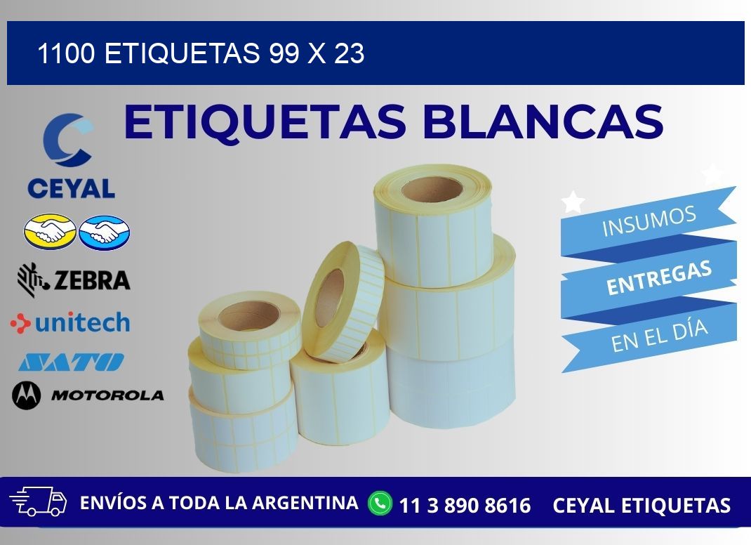 1100 ETIQUETAS 99 x 23