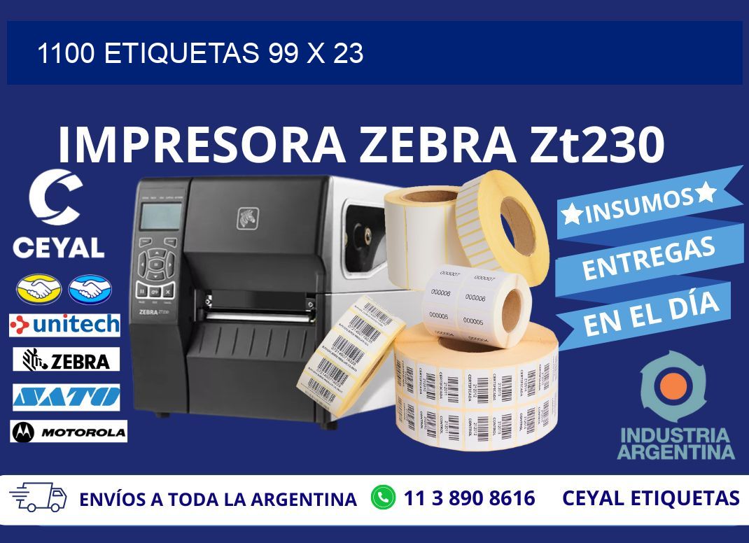1100 ETIQUETAS 99 x 23