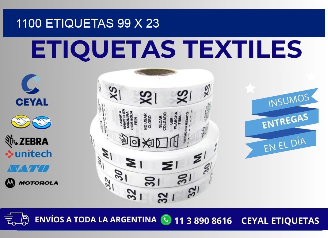 1100 ETIQUETAS 99 x 23
