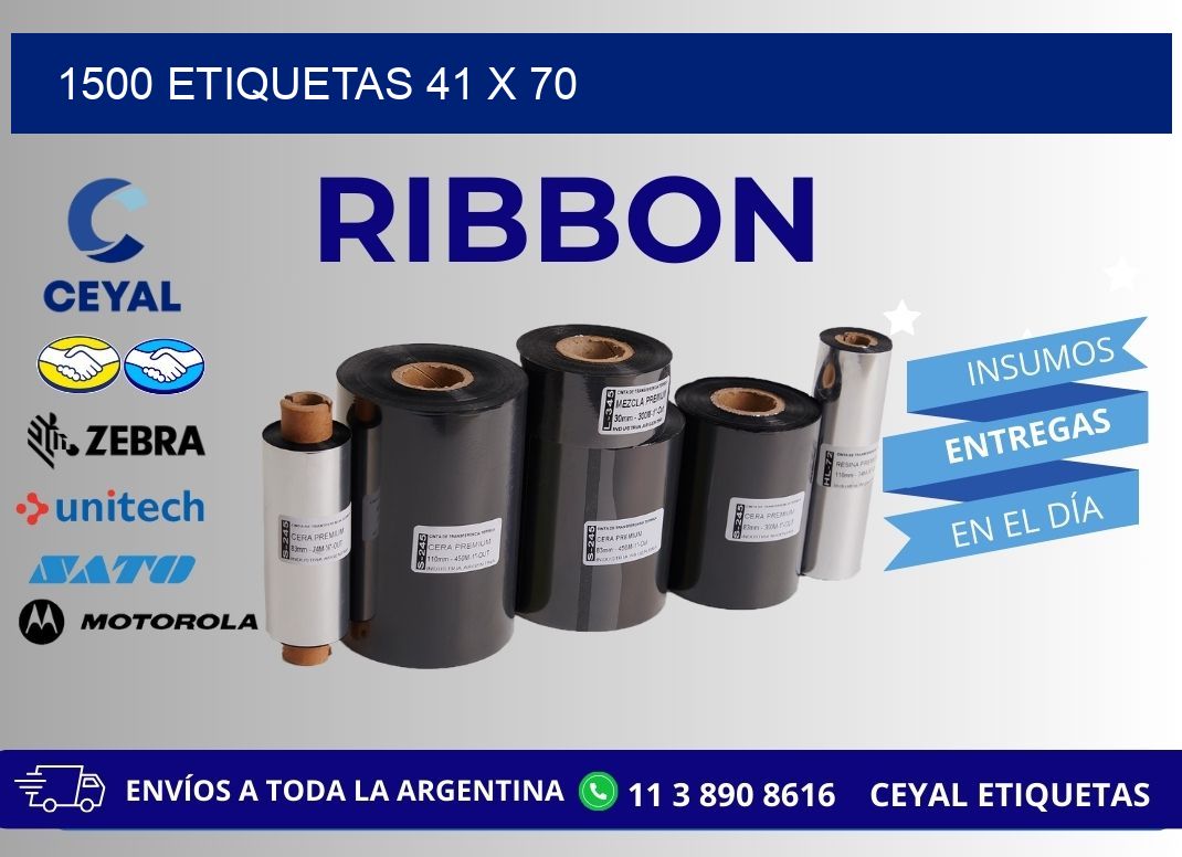 1500 ETIQUETAS 41 x 70