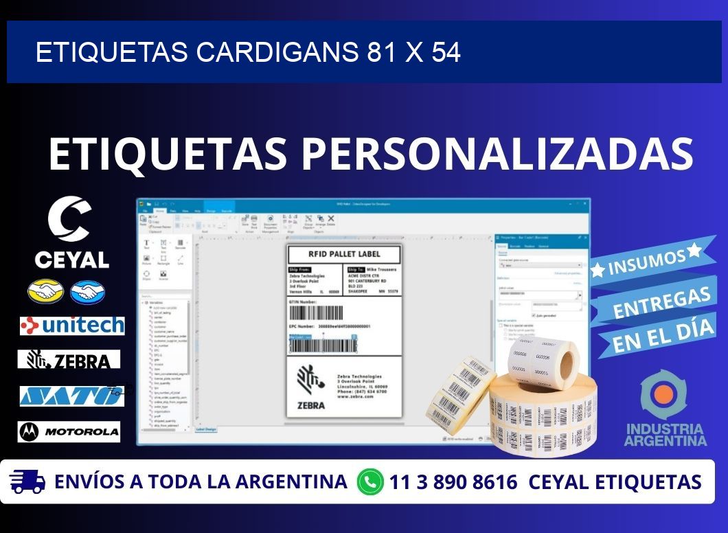ETIQUETAS CARDIGANS 81 x 54