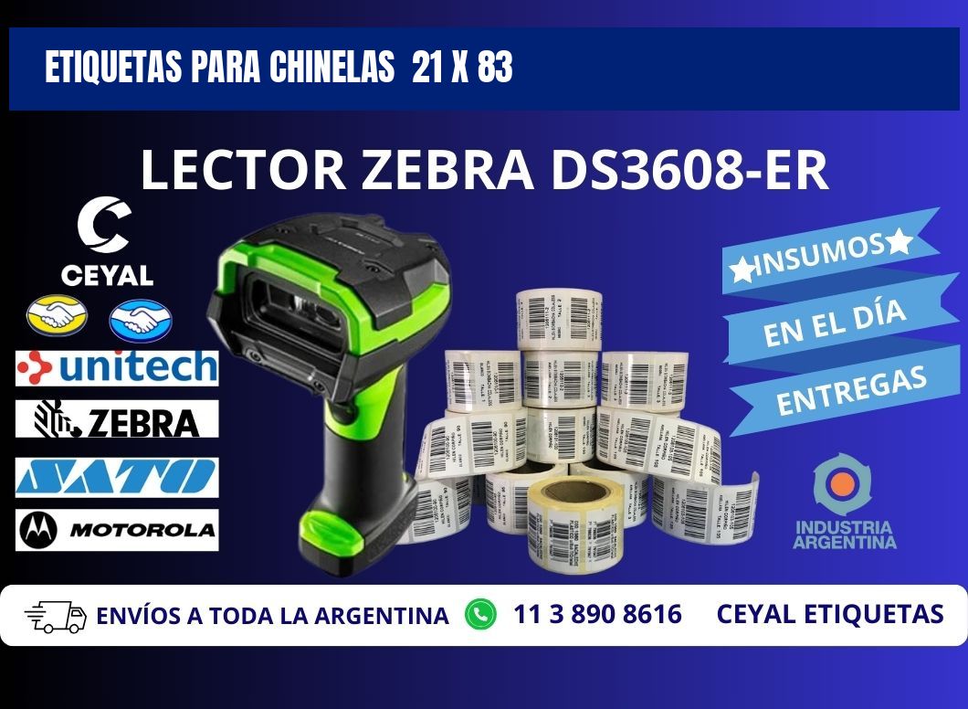 ETIQUETAS PARA CHINELAS  21 x 83