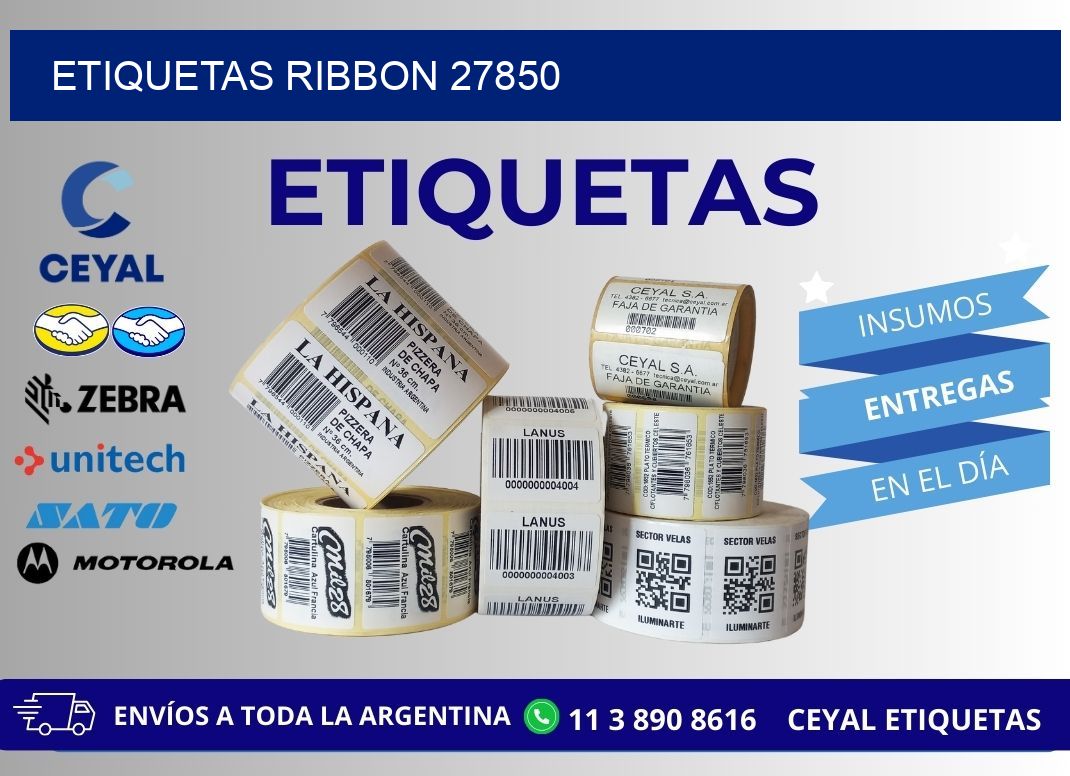 ETIQUETAS RIBBON 27850