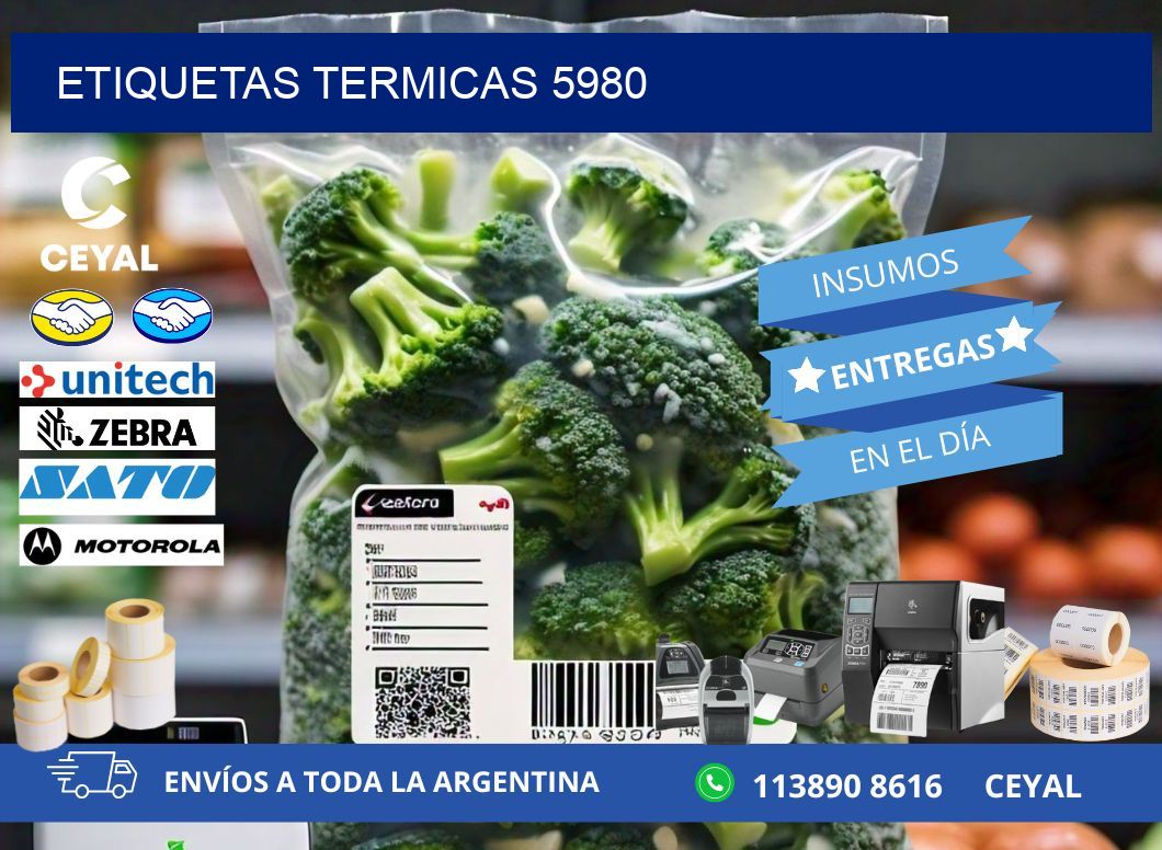 ETIQUETAS TERMICAS 5980