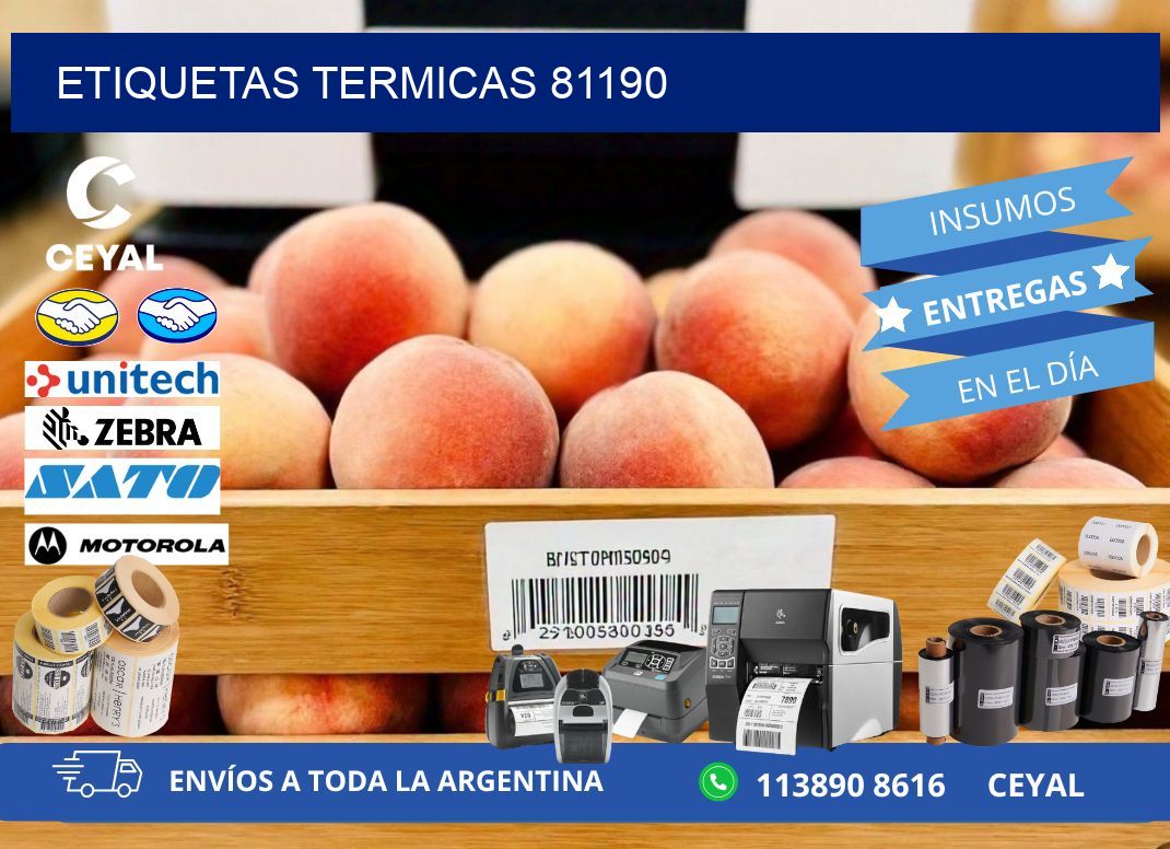 ETIQUETAS TERMICAS 81190