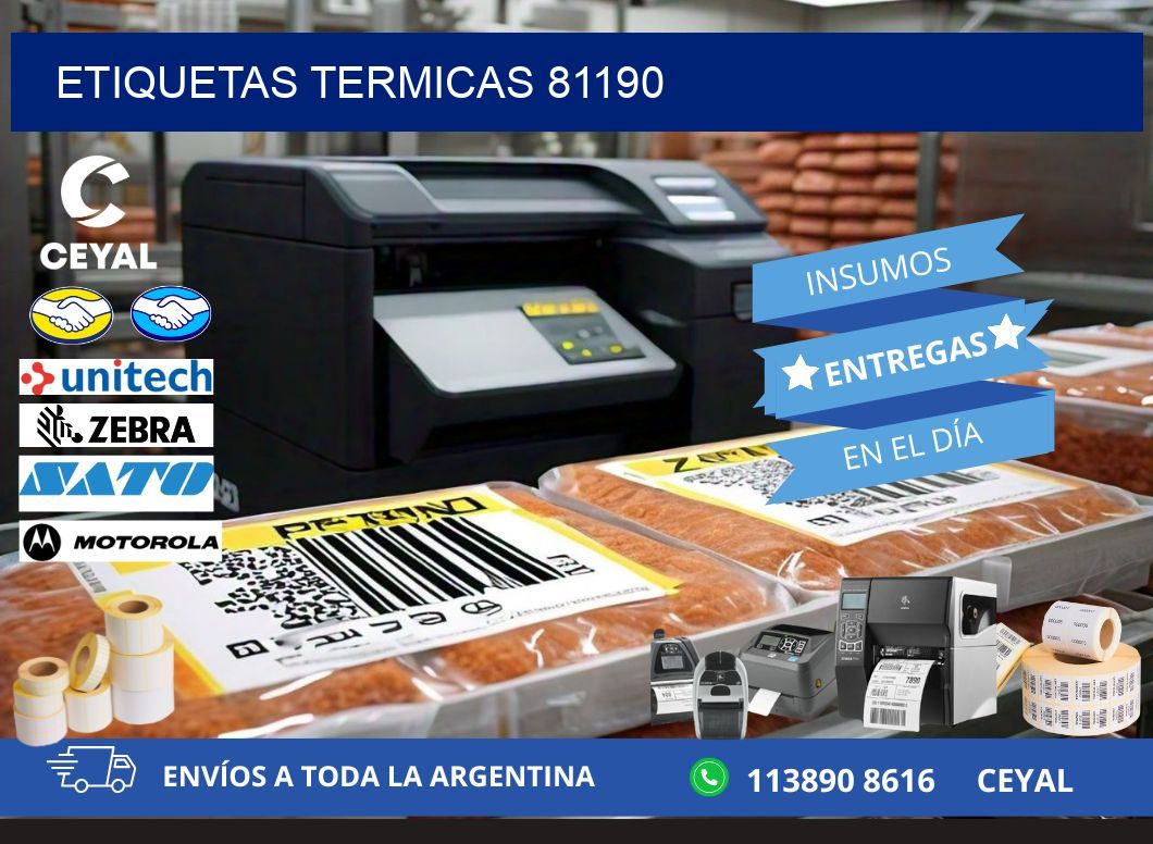 ETIQUETAS TERMICAS 81190