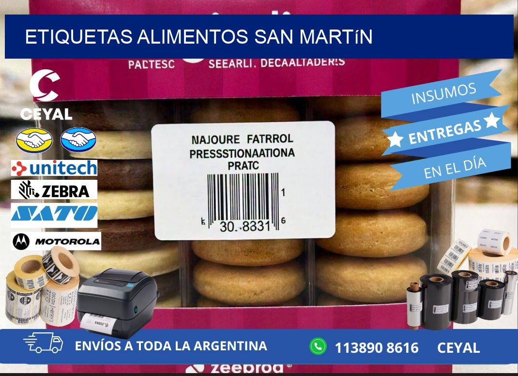 Etiquetas alimentos San Martín