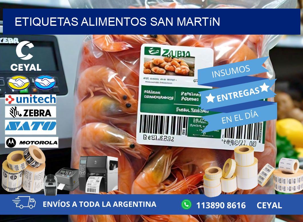 Etiquetas alimentos San Martín