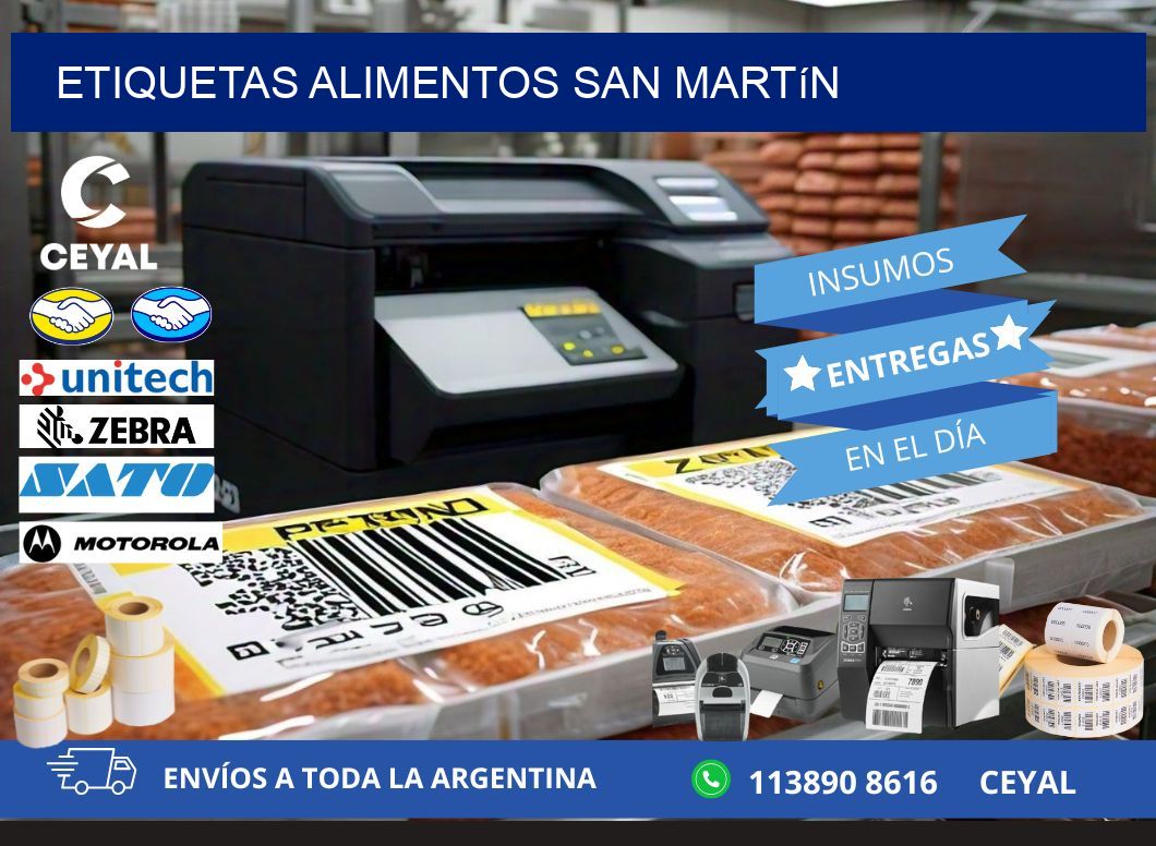 Etiquetas alimentos San Martín
