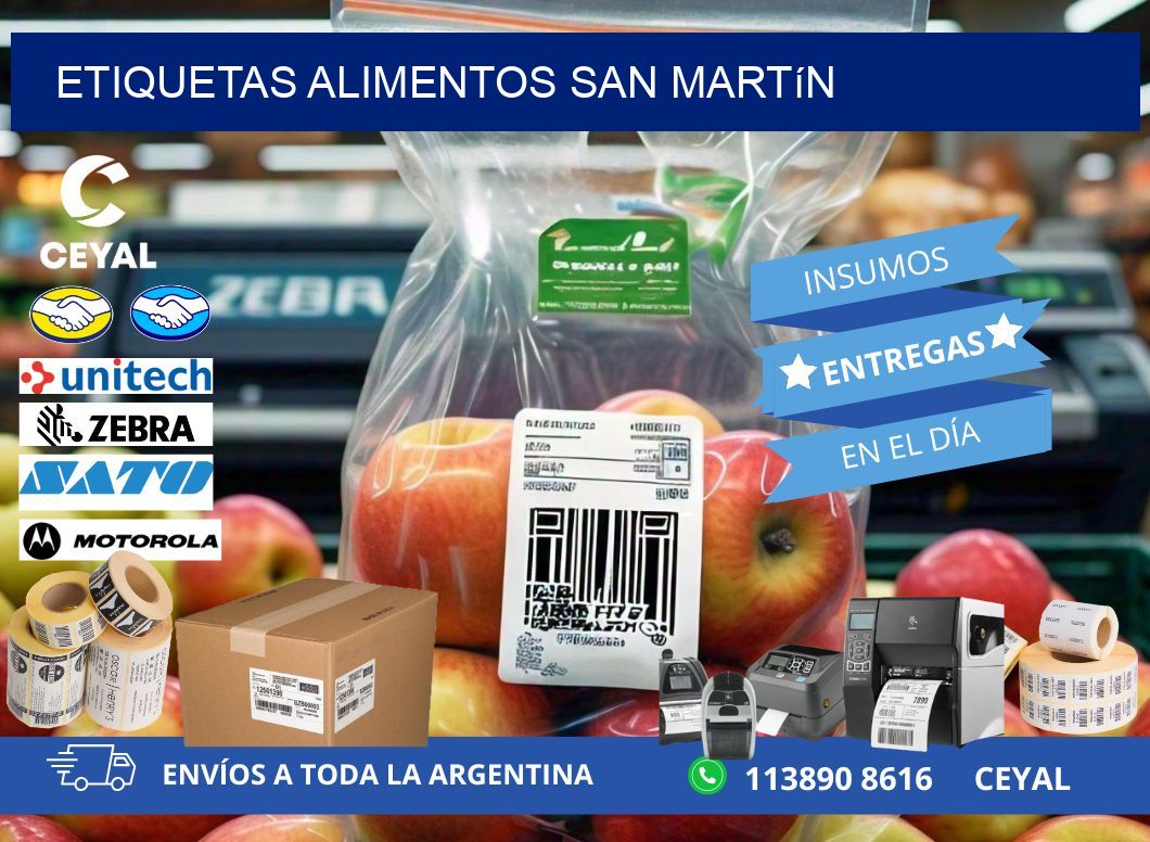 Etiquetas alimentos San Martín