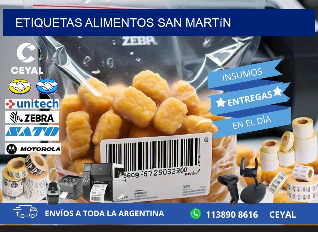 Etiquetas alimentos San Martín