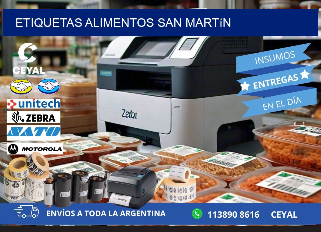 Etiquetas alimentos San Martín