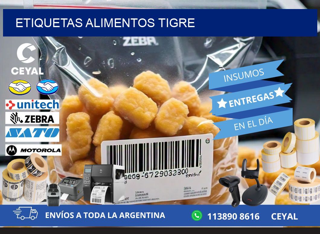 Etiquetas alimentos Tigre