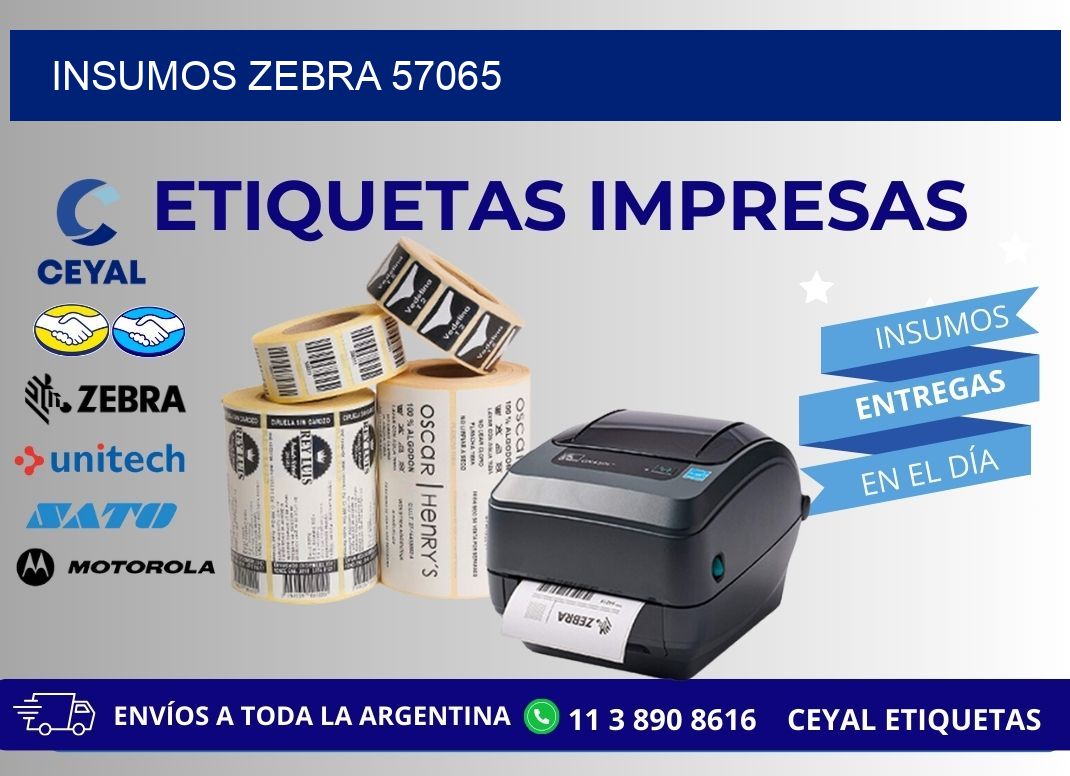 INSUMOS ZEBRA 57065