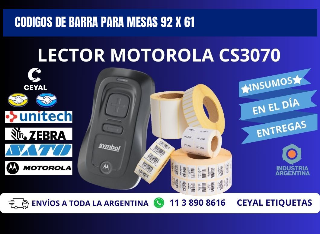 CODIGOS DE BARRA PARA MESAS 92 x 61