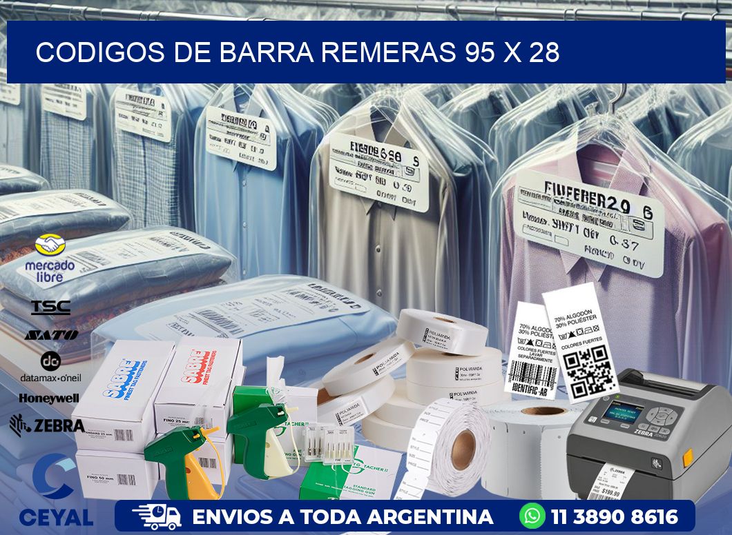 CODIGOS DE BARRA REMERAS 95 x 28