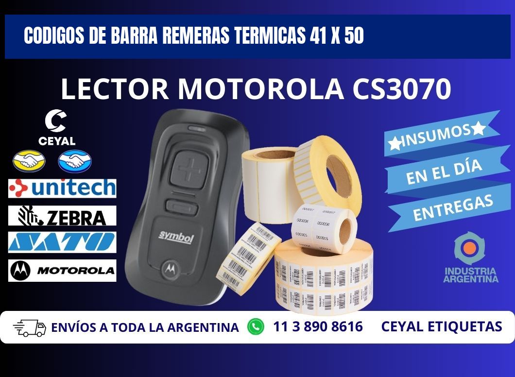 CODIGOS DE BARRA REMERAS TERMICAS 41 x 50