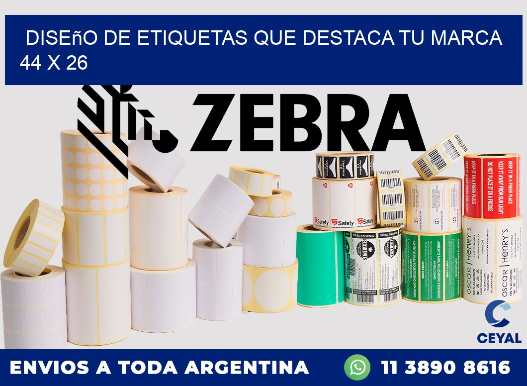 Diseño de Etiquetas que Destaca tu Marca 44 x 26