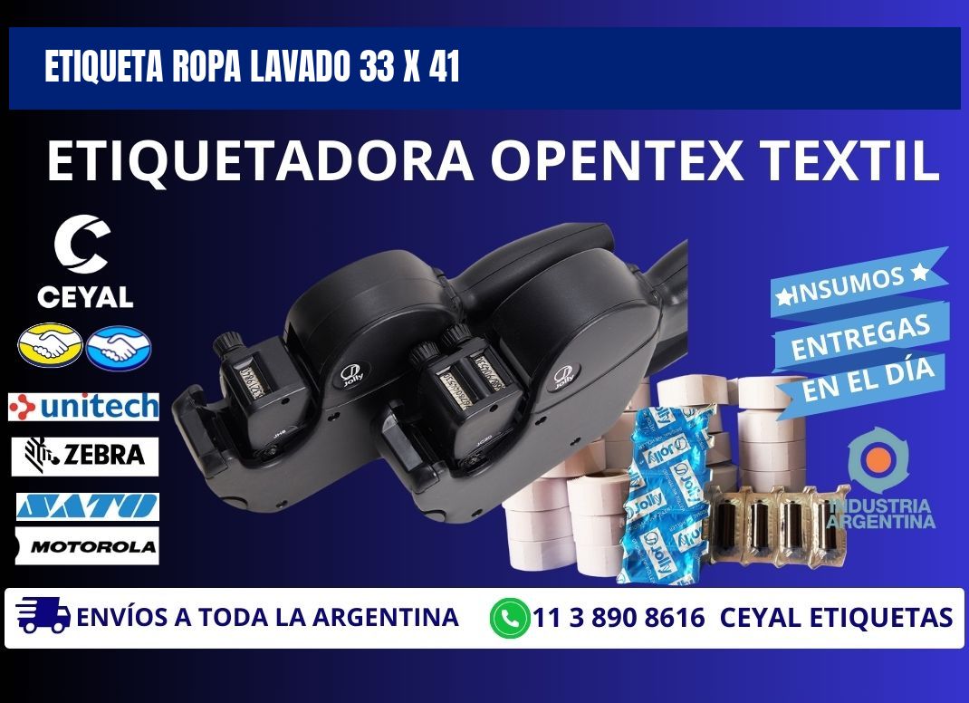 ETIQUETA ROPA LAVADO 33 x 41