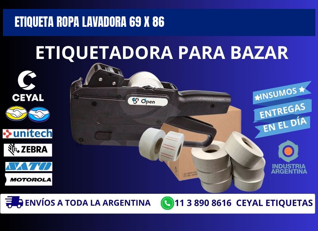 ETIQUETA ROPA LAVADORA 69 x 86