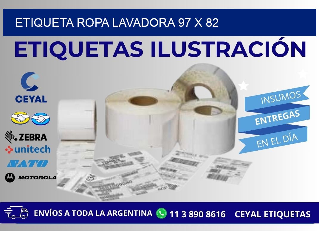ETIQUETA ROPA LAVADORA 97 x 82