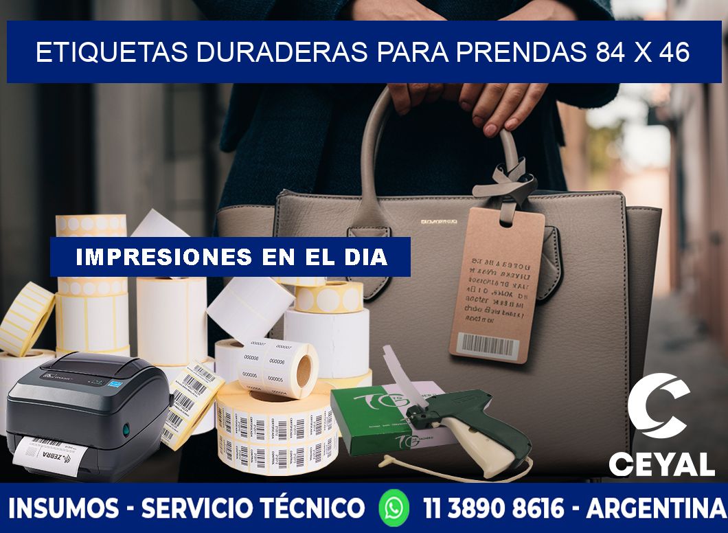 ETIQUETAS DURADERAS PARA PRENDAS 84 x 46