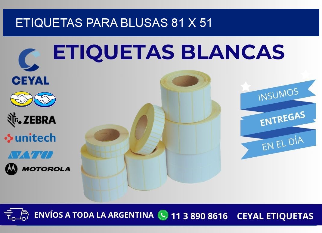 ETIQUETAS PARA BLUSAS 81 x 51