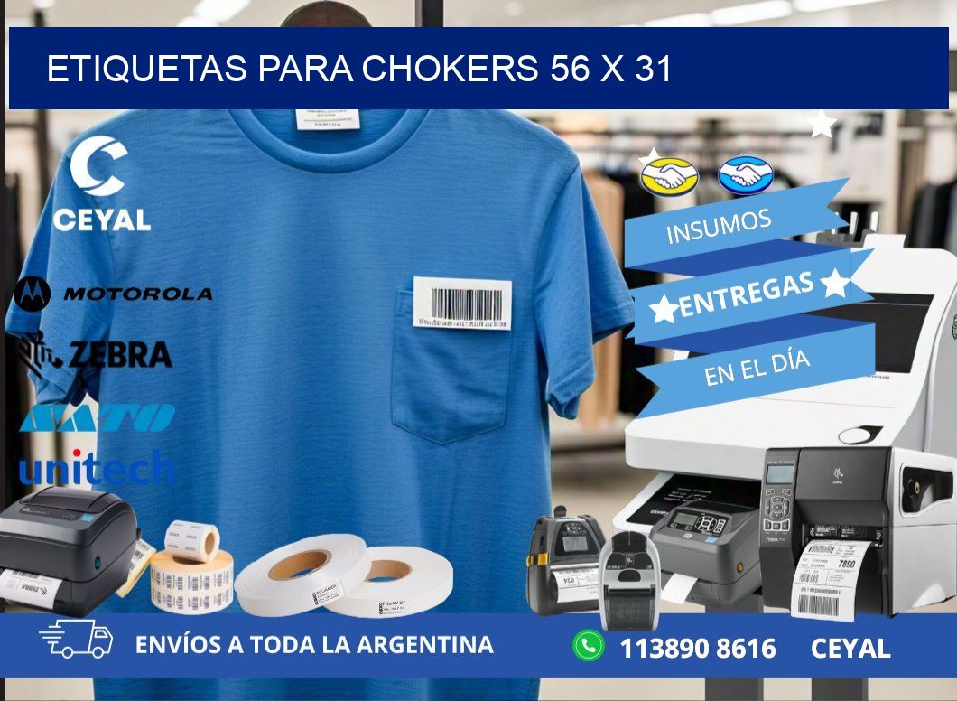 ETIQUETAS PARA CHOKERS 56 x 31