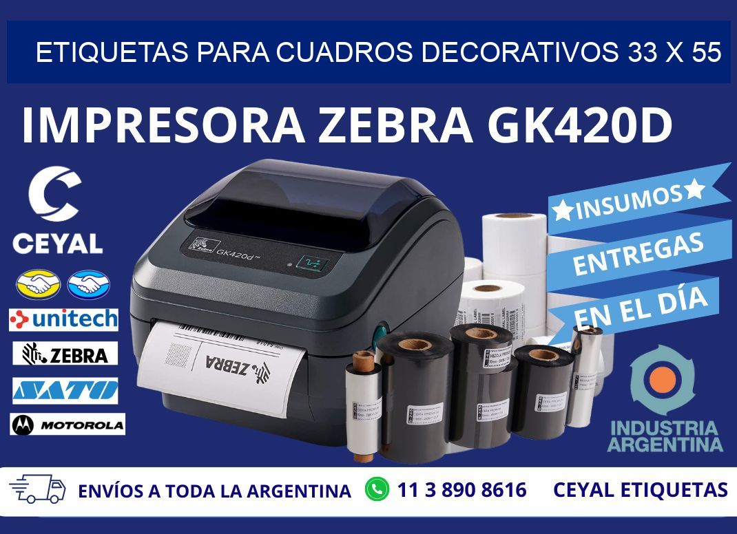 ETIQUETAS PARA CUADROS DECORATIVOS 33 x 55