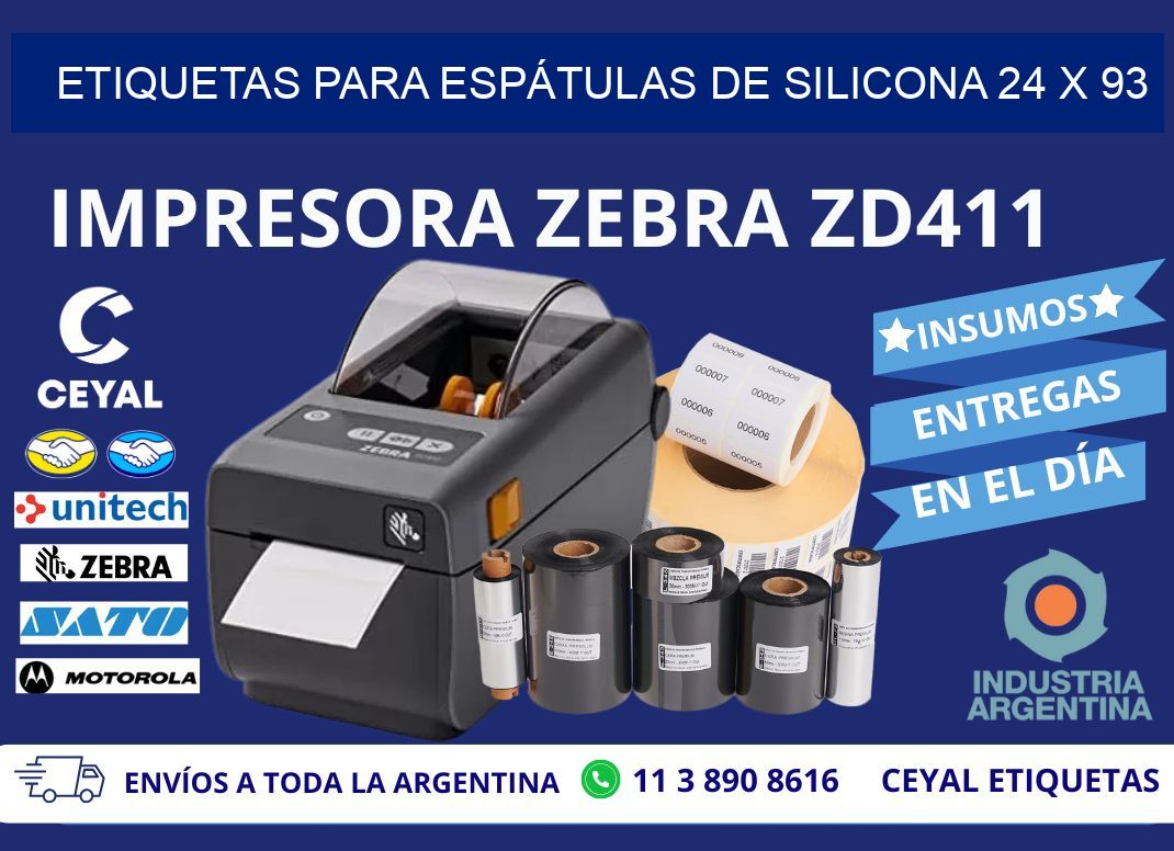 ETIQUETAS PARA ESPÁTULAS DE SILICONA 24 x 93